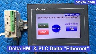 Delta HMI & PLC Delta DVP12SE "Ethernet Communication" Tutorial