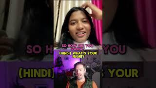 Shocking Indian Girl With Hindi!  #polylingual #ometv #omegle