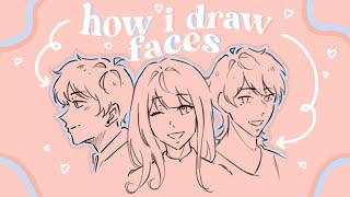 HOW TO DRAW AN ANIME FACE FOR BEGINNERS