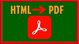 How to Convert HTML to PDF in Adobe Acrobat (2024)