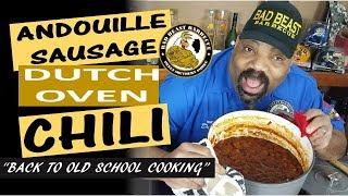 Dutch Oven Andouille Sausage Chili