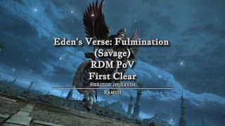 FFXIV E5S | Ramuh (Savage) Clear | RDM PoV (Very professional kill)