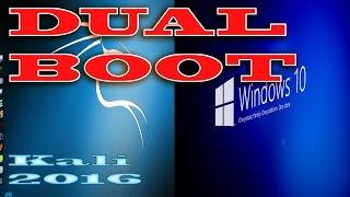 Dual boot Kali Linux 2016 with Windows 7/8/10