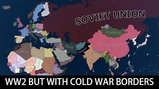 WW2 but with cold war borders | Hoi4 Timelapse