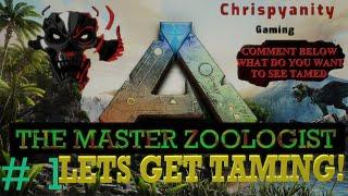 Ark Survival Evolved Challenge: The Master Zoologist; YOU DECIDE! Episode 1 Lets get Taming!