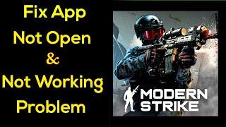 Modern Strike Online App Not Working Problem | Modern Strike Online App Not Opening Problem Solved