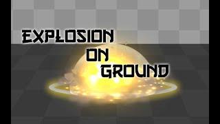 Explosion VFX on Ground - CartoonVFX 9X -Unity Particle Effect