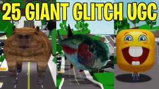 NEW 25 GIANT UGC GLITCH/BUG ITEMS IN BROOKHAVEN ID/CODES ROBLOX!