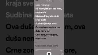 Moje More (Džanum) - Teya Dora Speed Up Lyrics/Sözleri #keşfet #speedup