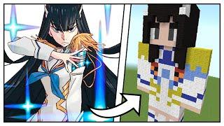 How to Build a Satsuki Kiryuin Statue (Kill la Kill) - Minecraft