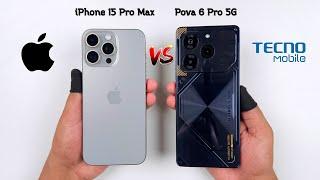 iPhone 15 Pro Max vs Tecno Pova 6 Pro 5G | Speed Test