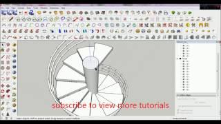 how to make perfect spiral stair on google sketchup