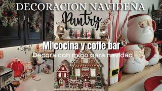 DECORACION NAVIDEÑA COCINA Y ESTACION DE CAFE ️| decora con migo para navidad