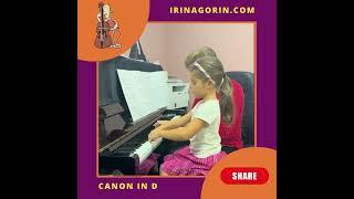 Canon in D. Arranged for beginners by Olena Ivanova.