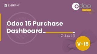 Odoo 15  Purchase Dashboard | Odoo 15 Purchase | Odoo 15 Enterprise Edition