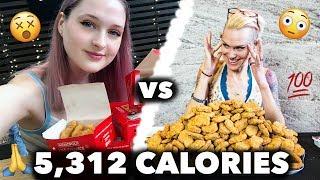 100 McNuggets Challenge | GIRLS VS FOOD