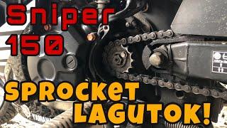 Sniper 150 lumagutok na kadena Solved!