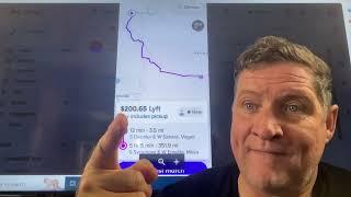 Lyft paid $200 for 355 miles (plus return 355 miles= total 700+ miles.