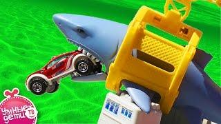 БОЛЬШОЙ КОРАБЛЬ с АКУЛОЙ и МАШИНАМИ Игровой набор MATCHBOX Mission Marine Rescue Shark Ship Play Set