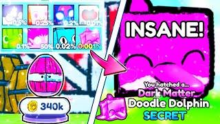 OMG!  I HATCHED 1ST *DARK SECRET DOODLE DOLPHIN* IN NEW NEON EVENT!!! (Pet Simulator X)