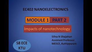 EC402 NANOELECTRONICS|MODULE 1|PART 2