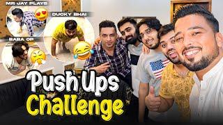 Push Ups Challenge With @DuckyBhaii@MrJayPlays@BabaOpVlog  | Fun Vlog