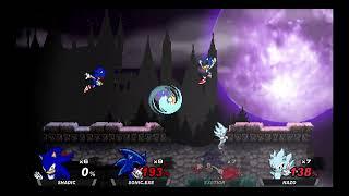 Sonic Smash Flash: Shadic Vs Sonic.exe Vs Exetior Vs Nazo