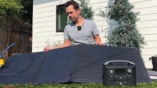 Comparison Test: The Ecoflow 160W Solar Panel vs. The Massimo 100W Portable Solar Panel