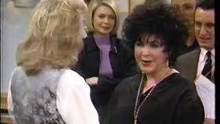 Elizabeth Taylor guest appearance on "Murphy Brown" 1996--Candice Bergen, Faith Ford, Grant Shaud