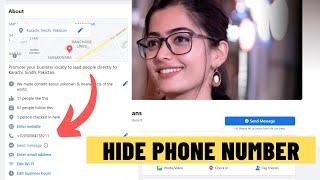 How to Hide Phone Number From Facebook Page