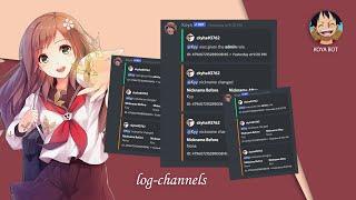 MEMBUAT LOG-CHANNEL DENGAN KOYA BOT  DISCORD