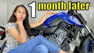 1 month with the 2021 Yamaha MT07: a short rider's thoughts