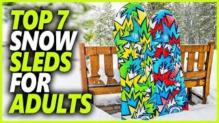 Best Snow Sleds For Adults | Top 7 Adult Snow Sleds To Add Some Fun To Your Winter