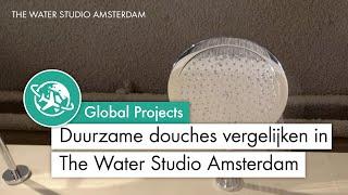 Duurzame douches vergelijken in The Water Studio Amsterdam