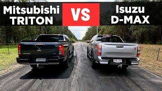 Drag Race: 2024 Mitsubishi Triton vs Isuzu D-Max – 0-100, 1/4 mile comparison