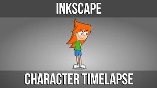 Kid Character Illustration in Inkscape - TIMELAPSE