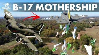 Huge B-17 Mothership - Dropping 100 Planes - MTO B-17