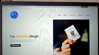 Personal Portfolio website using HTML CSS |how to make a portfolio website using HTML CSS only