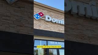 Dominos Pizza Pizza|Custom VinylDecalsNow.com |Lindon UTAH| Banners|VinylDecals|Wall Graphics|#B2B