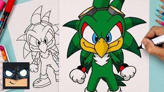 How To Draw Jet the Hawk | Sonic the Hedgehog