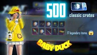 Open 500 Classic Crates in 2min (Skip animation) | BabyDuck PUBG Mobile