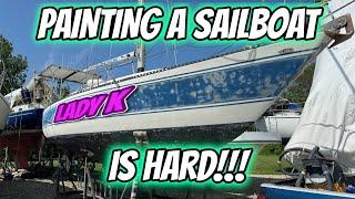 Sailboats are HARD to paint! - Ep 277 - Lady K Sailing