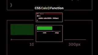 css calc() function #webdevelopment #development #html5 #css3 #htmlcss #tutorials #cssforbeginners