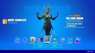 How to Unlock CUBE QUEEN QUICKLY - All Page 2 Quests and Rewards Fortnite Season 8 Secret skin