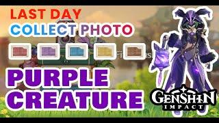 Event Camera Collect Photo Color , Clue is Purple Creature | Genshin Impact