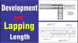 development length and Lapping Length - Difference b/w Lap length and Development length