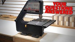 Craftsman 10 inch bandsaw #3 | DETAILED BLADE TENSIONING & INSTALLATION | HOW TO ADJUST GUIDES