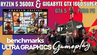 GTA 5 AND PUBG PC BENCHMARKS | RYZEN 5 3600X & 1660 SUPER
