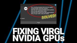 Install QEMU/VirGL and FIX VirGL Error on Nvidia GPUs - Linux Mint and other Debian-based distros