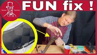 Carbon Fiber Repair of Hockey Stick | How to Fix Cracked Hockey Stick